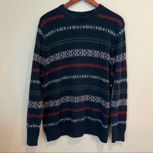 Mens knit holiday sweater